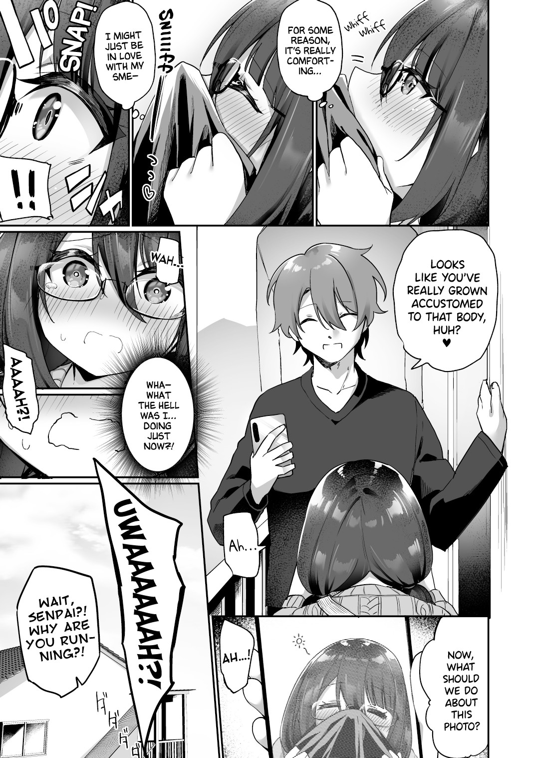 Hentai Manga Comic-I Ended Up Changing Bodies With The big Breasted Yandere Kouhai Who Gets Turned On From Simply Hearing My Voice-Read-26